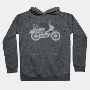 The First Dual-Sport Motorcycle (Gray) Hoodie